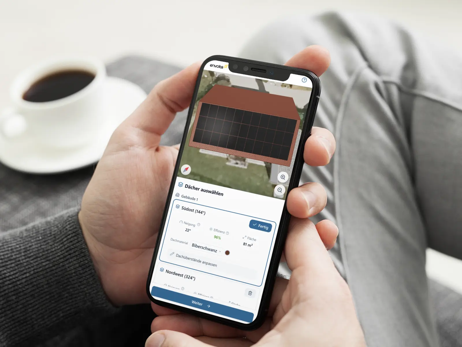 Der 3D-Solarcheck auf dem Smartphone